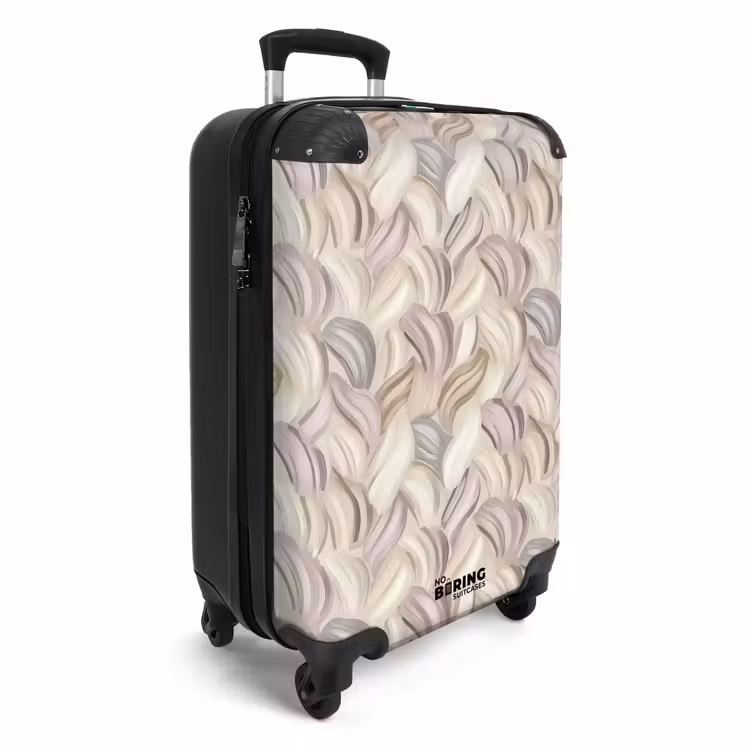 Abstract - Golvend - Pastel NBS - Handbagage koffer - Volwassenen Unisex middel -productfoto_3d