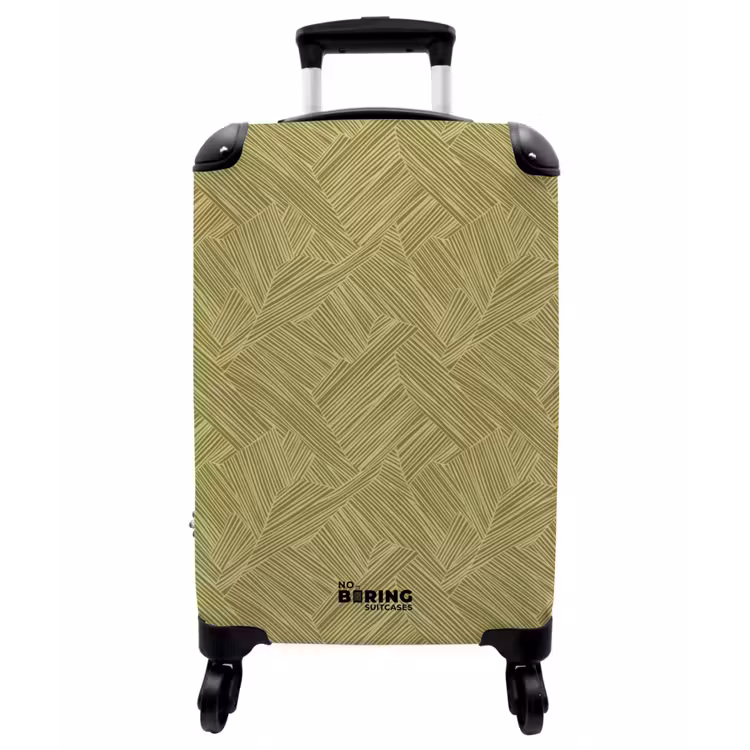 Koffer - Abstrakt – Modern – Grün - Abstract - Modern - Groen NBS - Handbagage koffer - Vrouwen middel