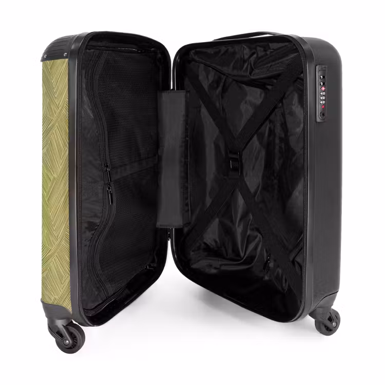 Koffer - Abstrakt – Modern – Grün - Abstract - Modern - Groen NBS - Handbagage koffer - Vrouwen middel