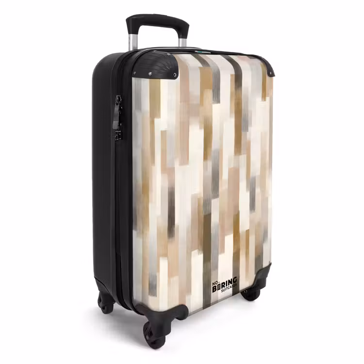Abstract - Patroon - Kwaststreken NBS - Handbagage koffer - Volwassenen Unisex middel -productfoto_3d