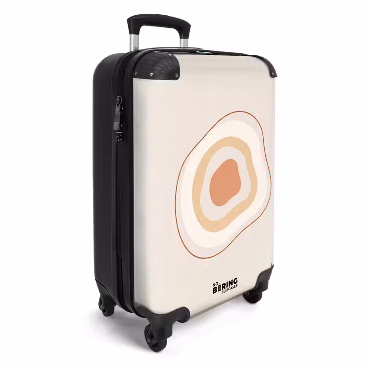 Koffer - Abstrakt – Organisch – Modern – Beige – Kunst - Abstract - Organisch - Modern - Beige - Kunst NBS - Handbagage koffer - Volwassenen Unisex middel