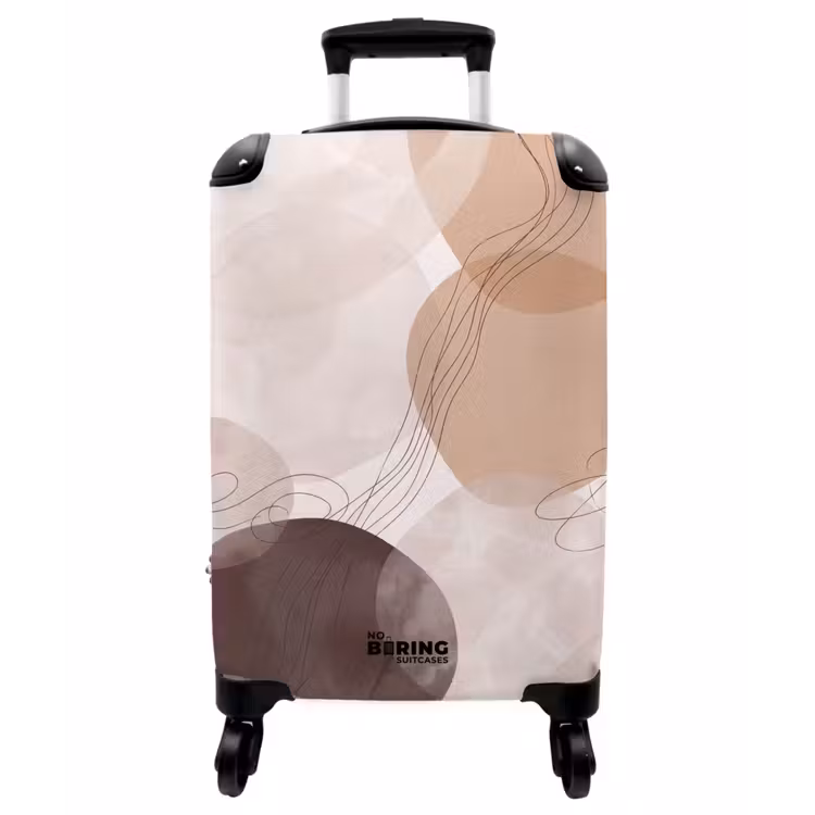Koffer - Abstraktion – Beige – Modern - Abstractie - Beige - Modern NBS - Handbagage koffer - Vrouwen middel