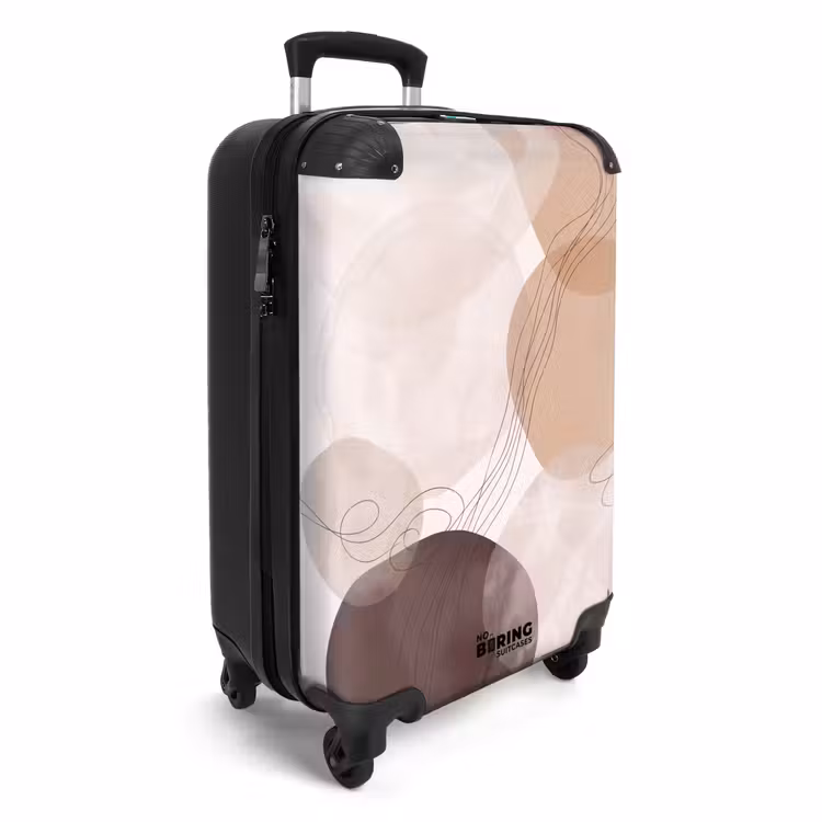 Koffer - Abstraktion – Beige – Modern - Abstractie - Beige - Modern NBS - Handbagage koffer - Vrouwen middel