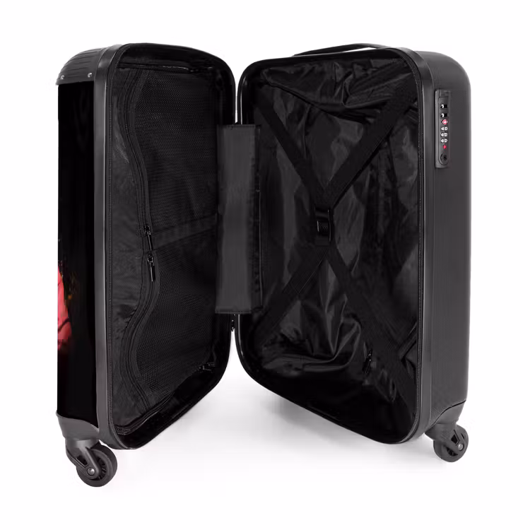 Aap met Kleurrijk Vest NBS - Handbagage koffer - Unisex middel -binnenkant