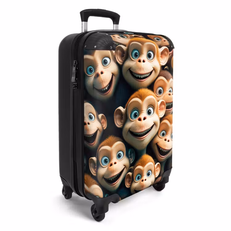 Apenstreken NBS - Handbagage koffer - Unisex middel -productfoto_3d