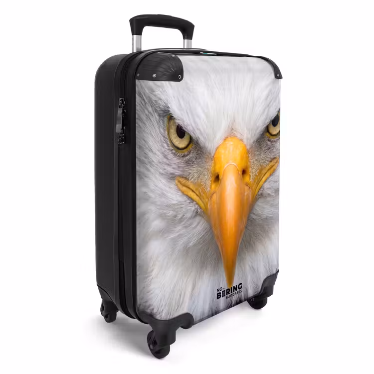 Koffer - Amerikanisch – Weißkopfseeadler – Porträt – Gelb - Amerikaans - Zeearend - Portret - Geel NBS - Handbagage koffer - Volwassenen Unisex middel
