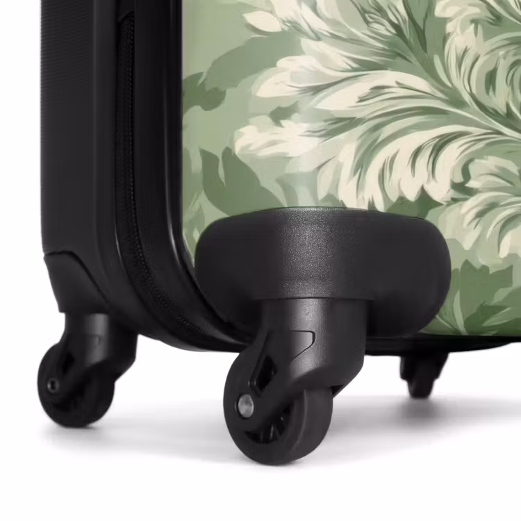 Koffer - Anmutig – Hellgrün – Pflanzen – Muster – Tailliert - Sierlijk - Lichtgroen - Planten - Patroon - Getailleerd NBS - Handbagage koffer - Volwassenen Unisex middel