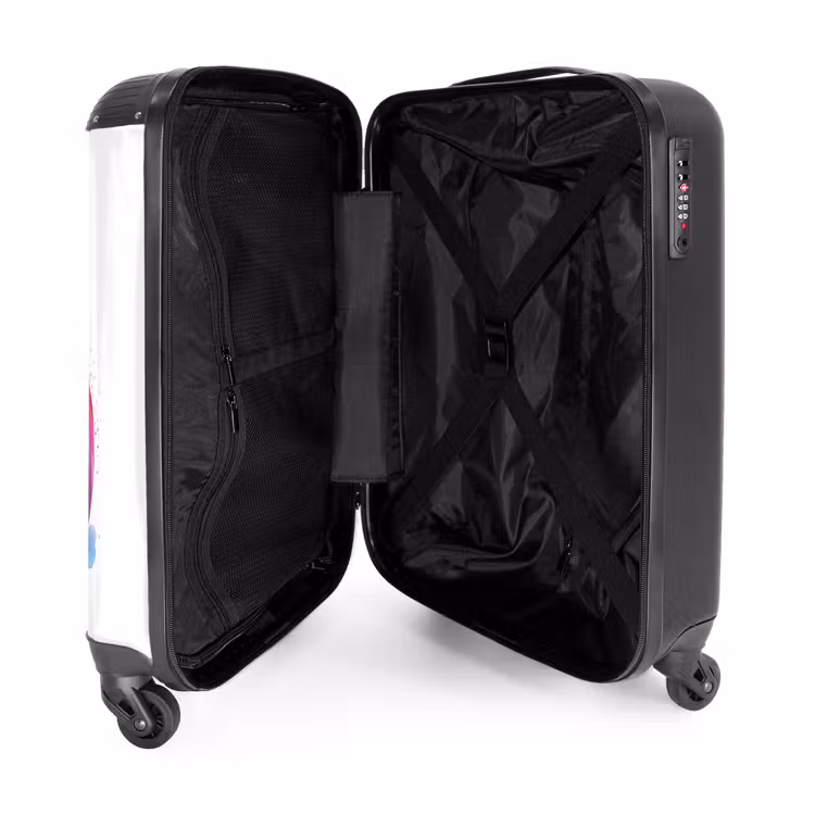 Waterverf wonderboog NBS - Handbagage koffer - Unisex middel -binnenkant