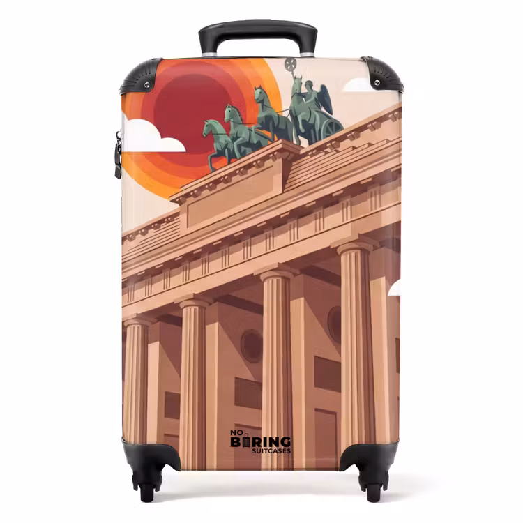 Koffer - Architektur – Brandenburg – Berlin – Sonnenuntergang – Historisch - Architectuur - Brandenburg - Berlijn - Zonsondergang - Historisch NBS - Handbagage koffer - Volwassenen Unisex middel