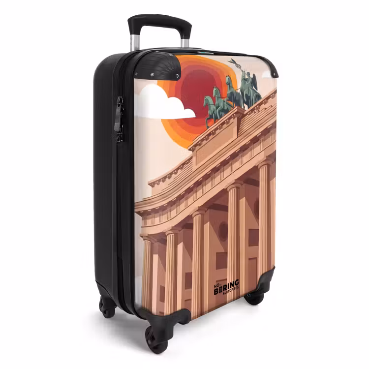 Koffer - Architektur – Brandenburg – Berlin – Sonnenuntergang – Historisch - Architectuur - Brandenburg - Berlijn - Zonsondergang - Historisch NBS - Handbagage koffer - Volwassenen Unisex middel