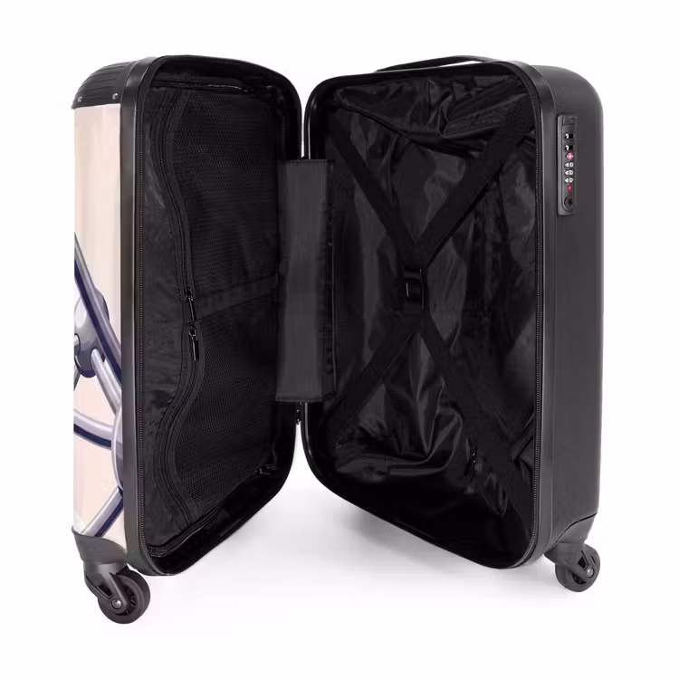 Koffer - Architektur – Geometrie – Stadt – Modern – Grau - Architectuur - Geometrie - Stad - Modern - Grijs NBS - Handbagage koffer - Volwassenen Unisex middel