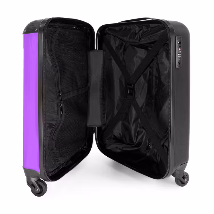 Koffer - Architektur – Kolosseum – Rom – Minimalistisch – Lila - Architectuur - Colosseum - Rome - Minimalistisch - Paars NBS - Handbagage koffer - Volwassenen Unisex middel