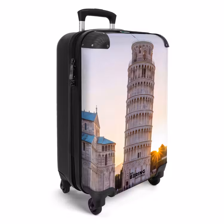 Koffer - Architektur – Turm – Pisa – Italien – Sonnenuntergang - Architectuur - Toren - Pisa - Italië - Zonsondergang NBS - Handbagage koffer - Volwassenen Unisex middel