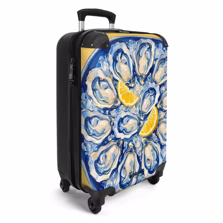 Koffer - Austern – Zitrone – Eis – Modern – Gelb - Oesters - Citroen - IJs - Modern - Geel NBS - Handbagage koffer - Vrouwen middel