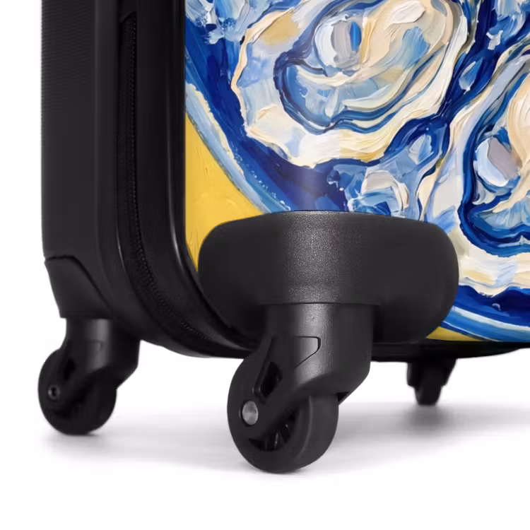 Koffer - Austern – Zitrone – Eis – Modern – Gelb - Oesters - Citroen - IJs - Modern - Geel NBS - Handbagage koffer - Vrouwen middel