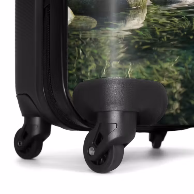 Koffer - Bach – Wasserfall – Natur – Grün - Beek - Waterval - Natuur - Groen NBS - Handbagage koffer - Volwassenen Unisex middel