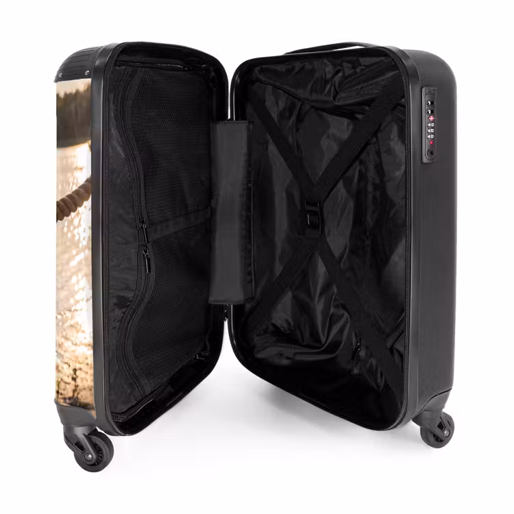 Koffer - Bademode – Rot – Sommer – Wasser – Sonnenuntergang - Badkleding - Rood - Zomer - Water - Zonsondergang NBS - Handbagage koffer - Vrouwen middel