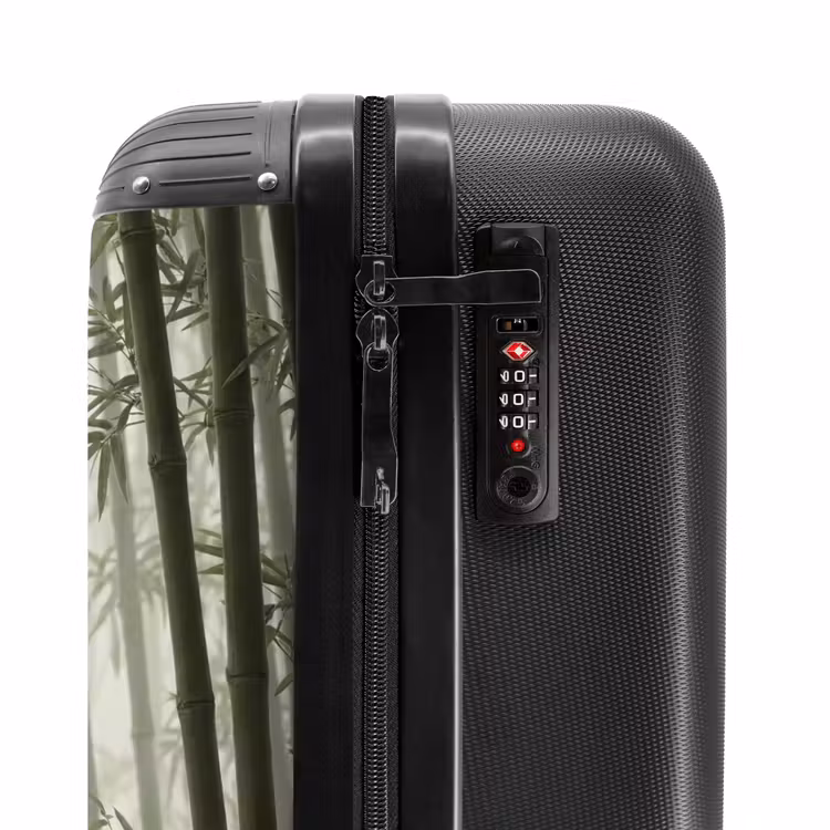 Koffer - Bambus – Wald – Nebel – Natur - Bamboe - Bos - Mist - Natuur NBS - Handbagage koffer - Volwassenen Unisex middel