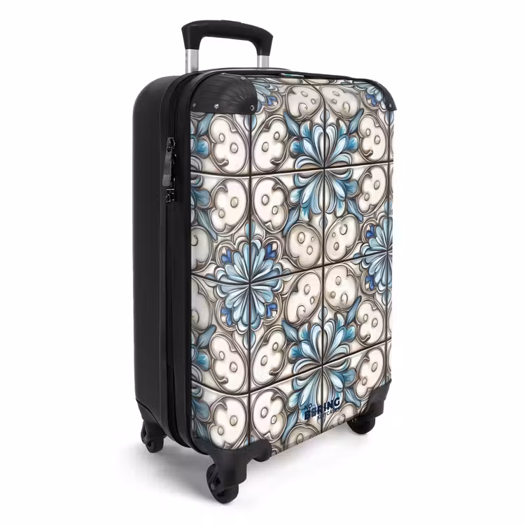 Barok - Tegel - Kleurrijk NBS - Handbagage koffer - Volwassenen Unisex middel -productfoto_3d