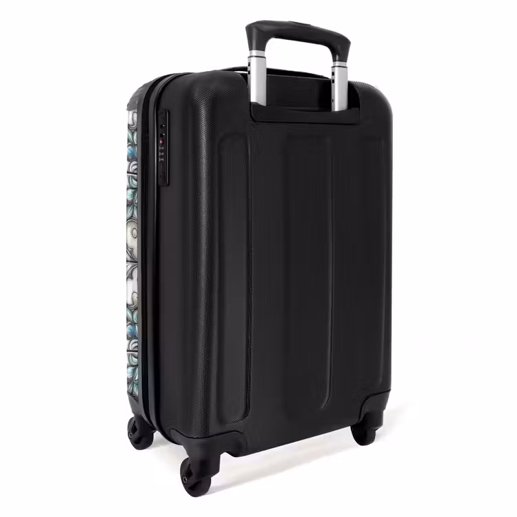 Barok - Tegel - Kleurrijk NBS - Handbagage koffer - Volwassenen Unisex middel -achterkant