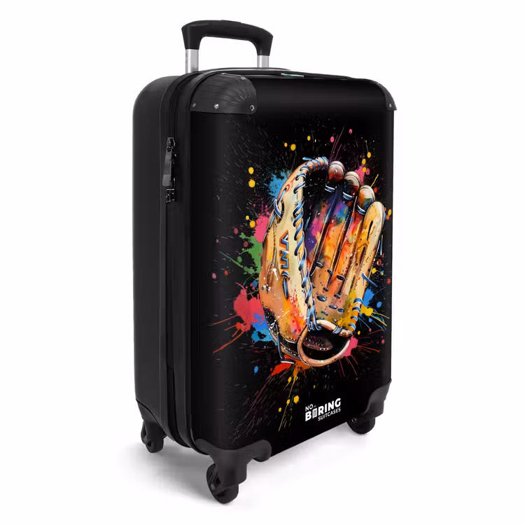 Honkbalhandschoen met graffiti NBS - Handbagage koffer - Unisex middel -productfoto_3d