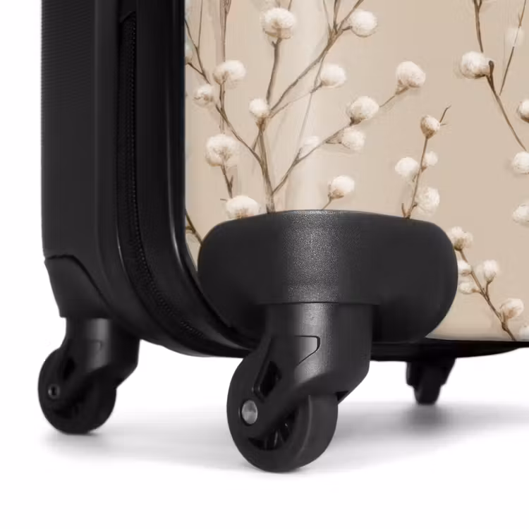 Koffer - Baumwolle – Natur – Taupe - Katoen - Natuur - Taupe NBS - Handbagage koffer - Vrouwen middel