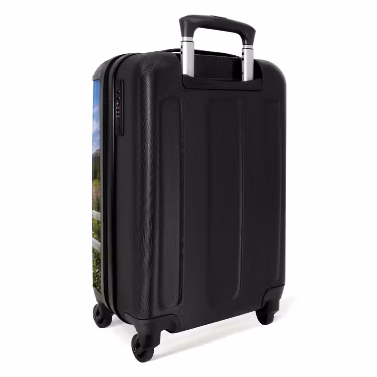 Koffer - Berge – See – Landschaft – Blau - Bergen - Meer - Landschap - Blauw NBS - Handbagage koffer - Volwassenen Unisex middel