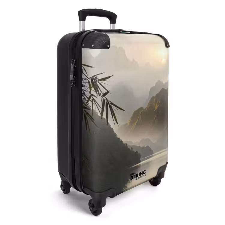 Koffer - Berge – Wasser – Nebel – Natur – Landschaft - Bergen - Water - Mist - Natuur - Landschap NBS - Handbagage koffer - Volwassenen Unisex middel