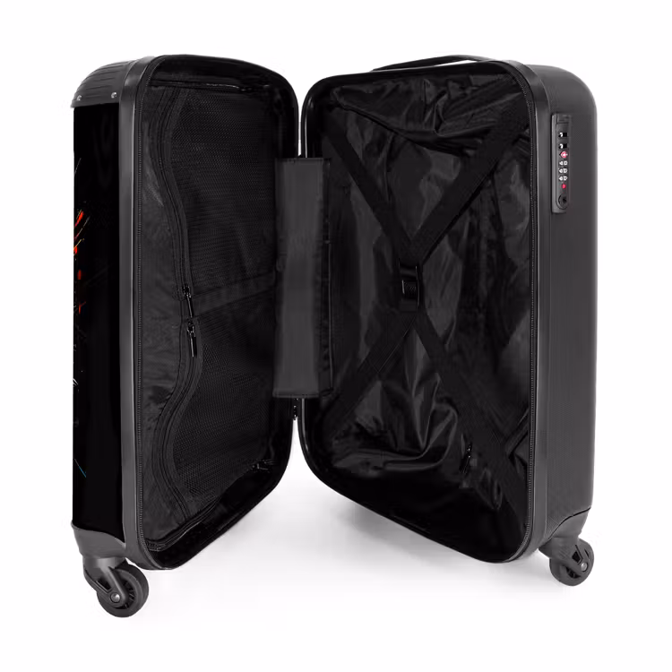 Biljart bal met graffiti NBS - Handbagage koffer - Unisex middel -binnenkant