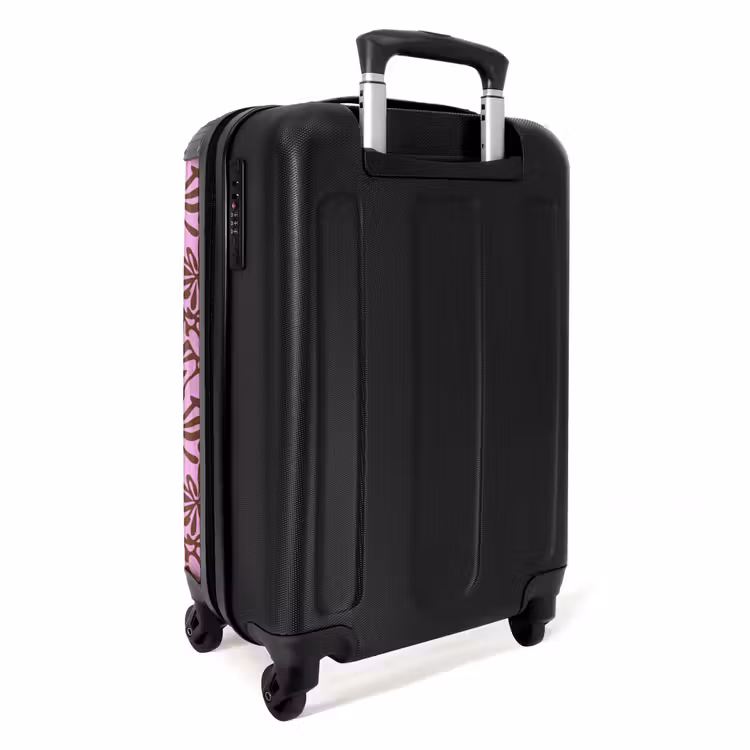 Organisch - Patroon - Roze NBS - Handbagage koffer - Volwassenen Unisex middel -achterkant