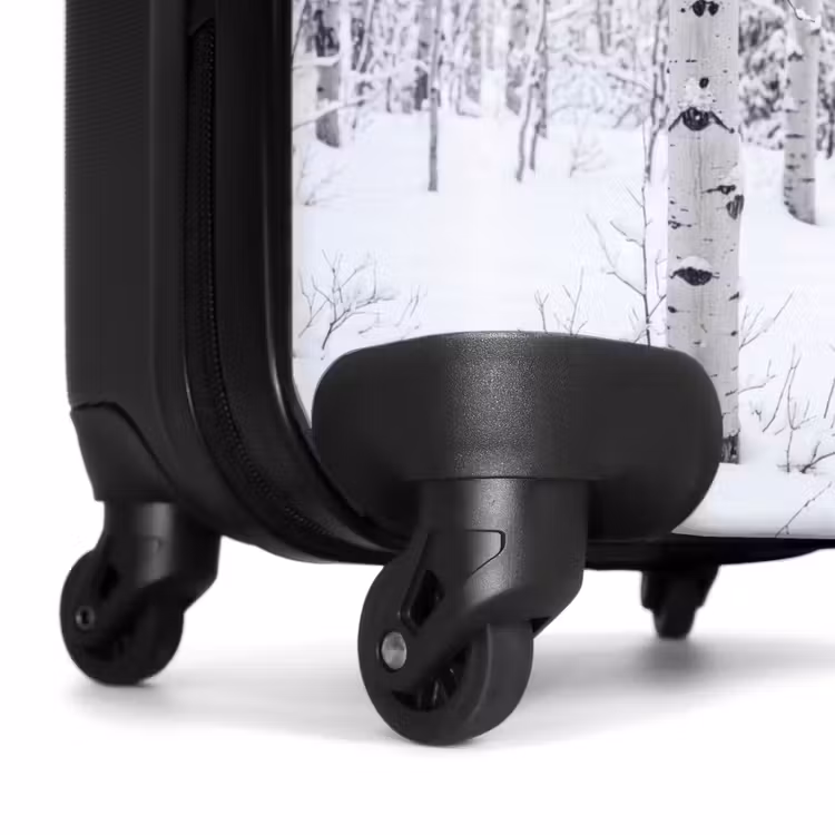 Koffer - Birken – Schnee – Winter – Wald – Weiß - Berkenbomen - Sneeuw - Winter - Bos - Wit NBS - Handbagage koffer - Volwassenen Unisex middel