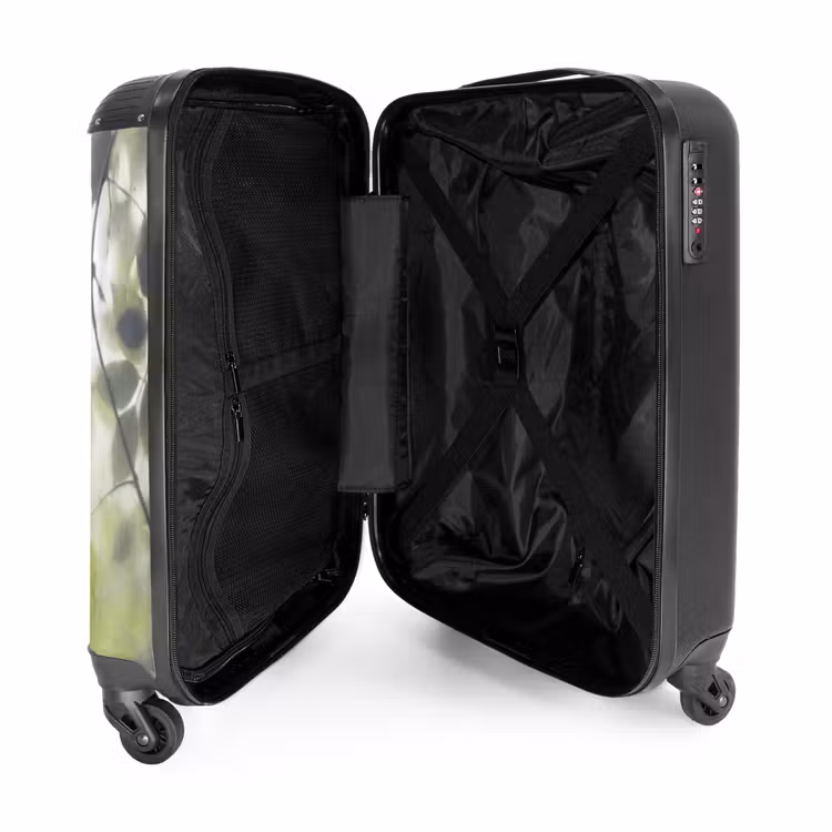 Koffer - Blatt – Schatten – Natur – Abstrakt – Grün - Blad - Schaduw - Natuur - Abstract - Groen NBS - Handbagage koffer - Volwassenen Unisex middel
