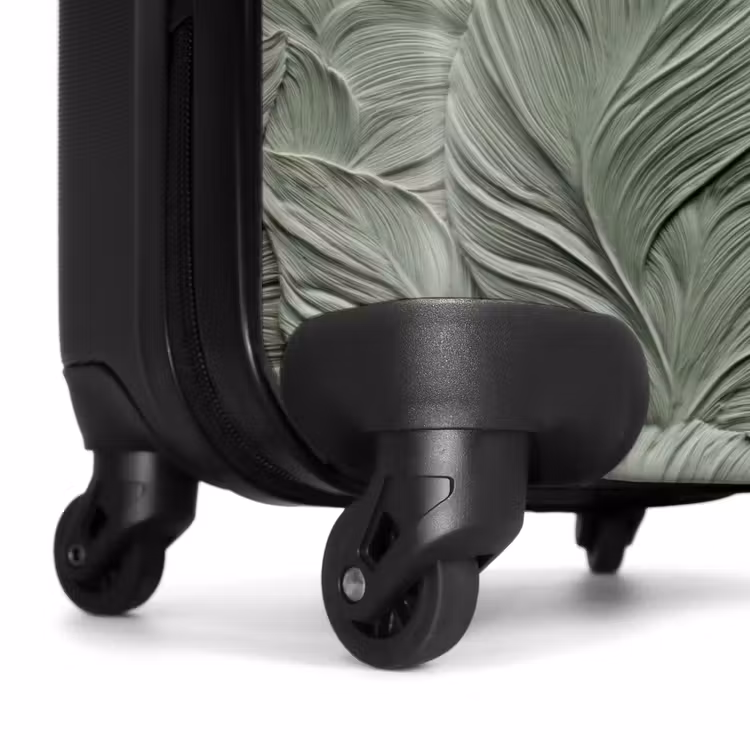 Koffer - Blätter – Textur – Grün - Bladeren - Textuur - Groen NBS - Handbagage koffer - Vrouwen middel