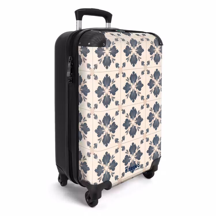 Bladvorm - Klassiek - Kleurrijk NBS - Handbagage koffer - Volwassenen Unisex middel -productfoto_3d