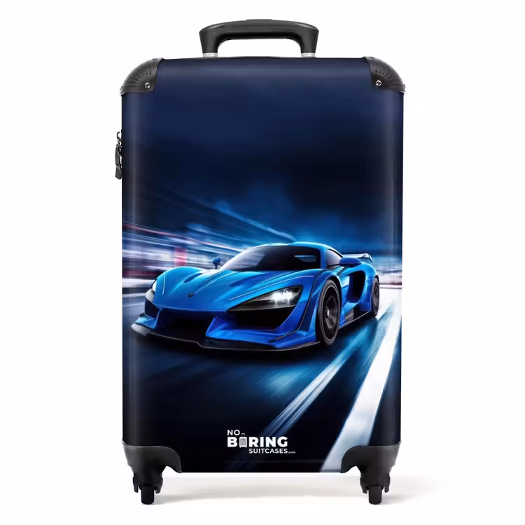 Blauwe blitz NBS - Handbagage koffer - Unisex middel -productfoto_recht