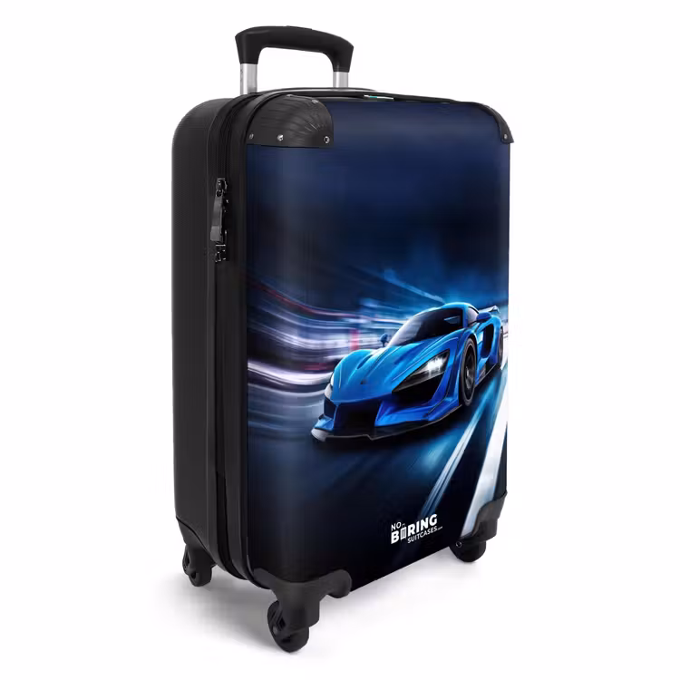 Blauwe blitz NBS - Handbagage koffer - Unisex middel -productfoto_3d