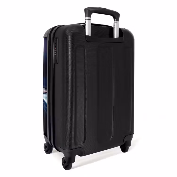 Blauwe blitz NBS - Handbagage koffer - Unisex middel -achterkant