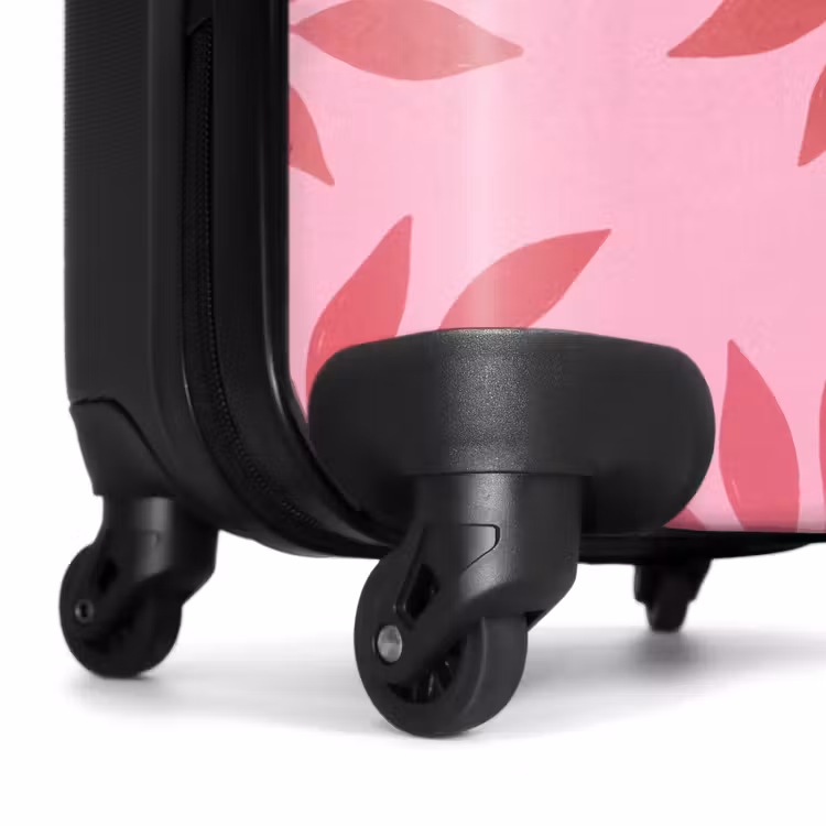 Koffer - Blumen – Abstrakt – Modern – Rosa – Natur - Bloemen - Abstract - Modern - Roze - Natuur NBS - Handbagage koffer - Vrouwen middel