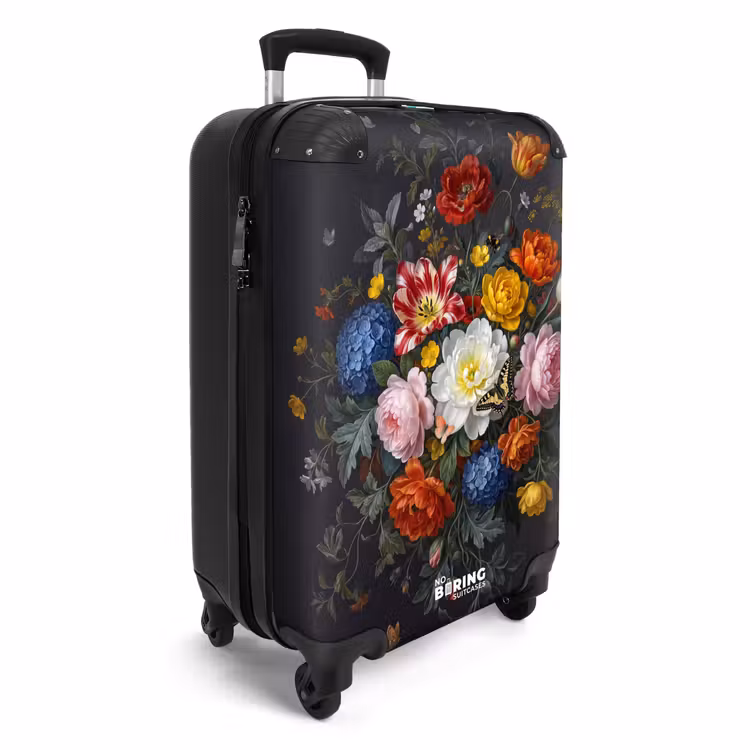 Koffer - Blumen – Blumenstrauß – Klassisch – Farbenfroh – Natur - Bloemen - Boeket - Klassiek - Kleurrijk - Natuur NBS - Handbagage koffer - Vrouwen middel