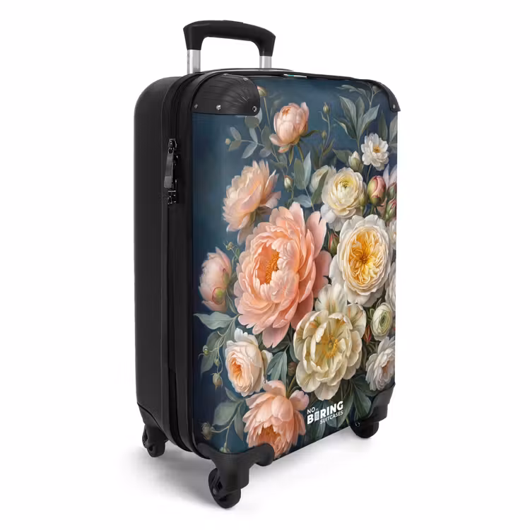 Koffer - Blumen – Blumenstrauß – Natur – Klassisch – Farbenfroh - Bloemen - Boeket - Natuur - Klassiek - Kleurrijk NBS - Handbagage koffer - Vrouwen middel