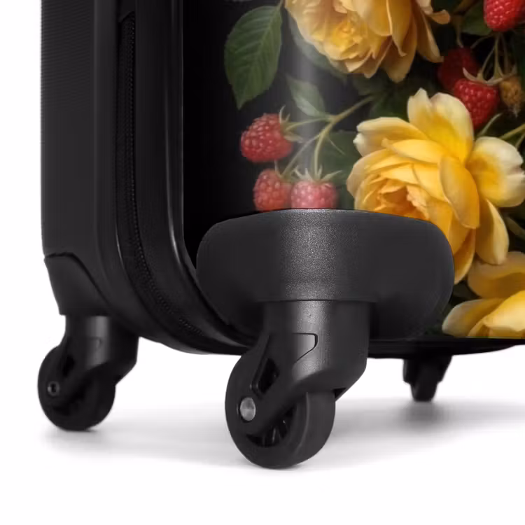 Koffer - Blumen – Blumenstrauß – Natur – Klassisch – Gelb - Bloemen - Boeket - Natuur - Klassiek - Geel NBS - Handbagage koffer - Vrouwen middel