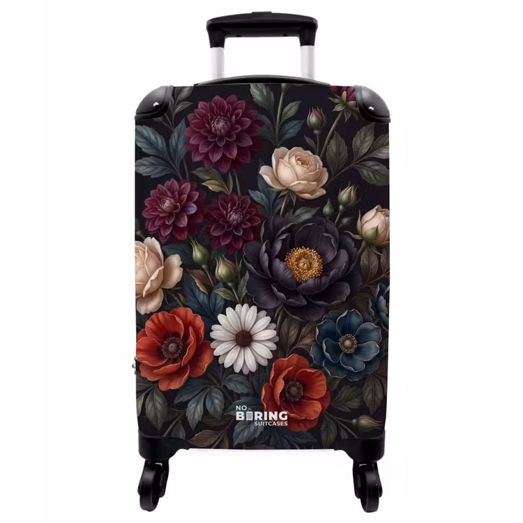 Koffer - Blumen – Blumenstrauß – Natur – Klassisch – Üppig - Bloemen - Boeket - Natuur - Klassiek - Weelderig NBS - Handbagage koffer - Vrouwen middel