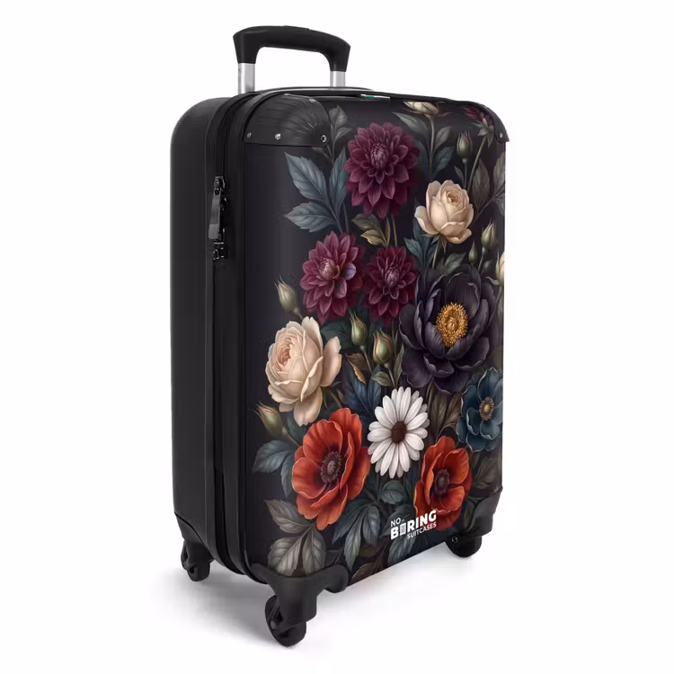 Koffer - Blumen – Blumenstrauß – Natur – Klassisch – Üppig - Bloemen - Boeket - Natuur - Klassiek - Weelderig NBS - Handbagage koffer - Vrouwen middel