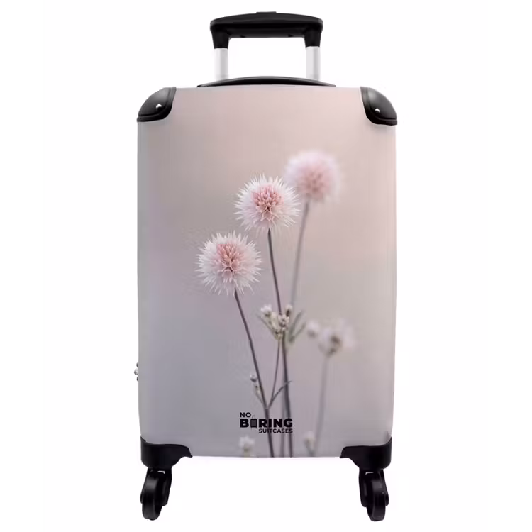 Koffer - Blumen – Blumenzwiebeln – Rosa - Bloemen - Bollen - Roze NBS - Handbagage koffer - Vrouwen middel