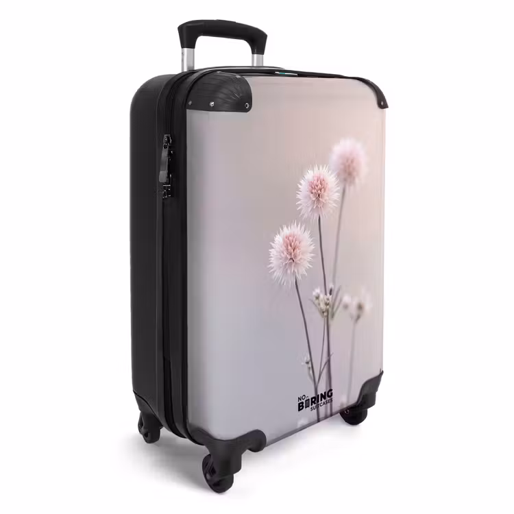Koffer - Blumen – Blumenzwiebeln – Rosa - Bloemen - Bollen - Roze NBS - Handbagage koffer - Vrouwen middel
