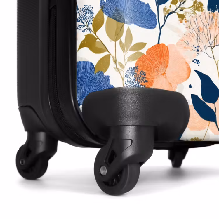 Koffer - Blumen – Botanisch – Farbenfroh - Bloemen - Botanisch - Kleurrijk NBS - Handbagage koffer - Vrouwen middel