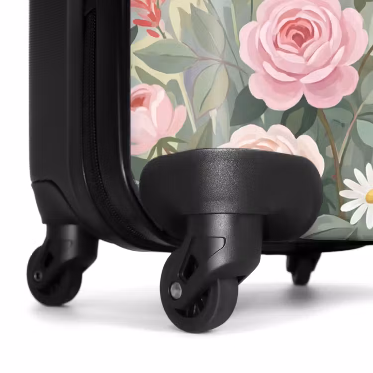 Koffer - Blumen – Garten – Natur – Farbenfroh - Bloemen - Tuin - Natuur - Kleurrijk NBS - Handbagage koffer - Vrouwen middel