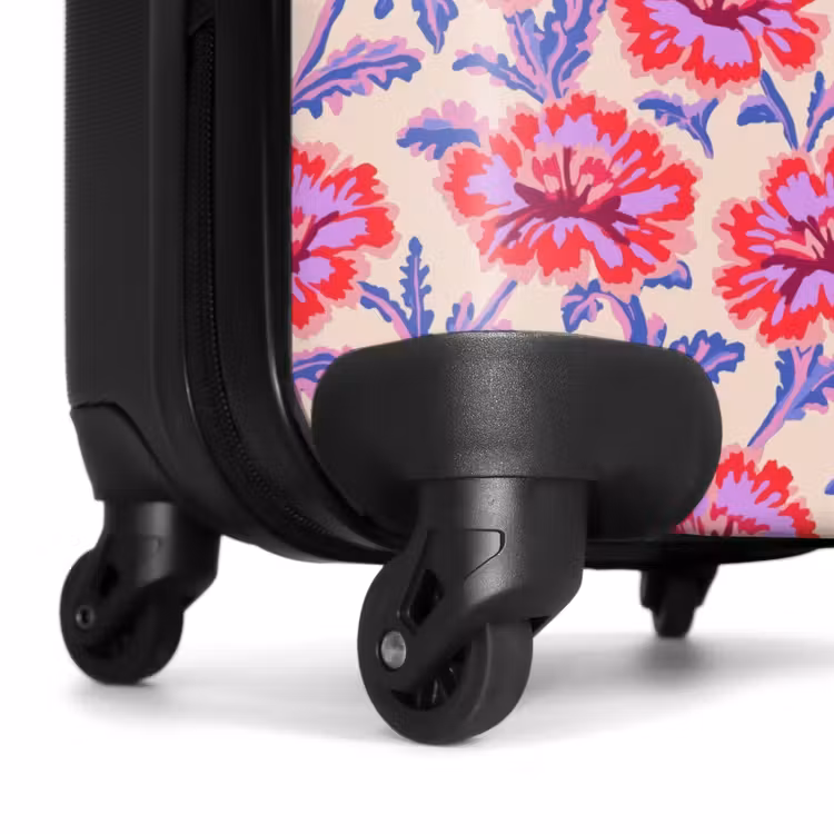Bloemen - Patroon - Meerkleurig NBS - Handbagage koffer - Volwassenen Unisex middel -wiel