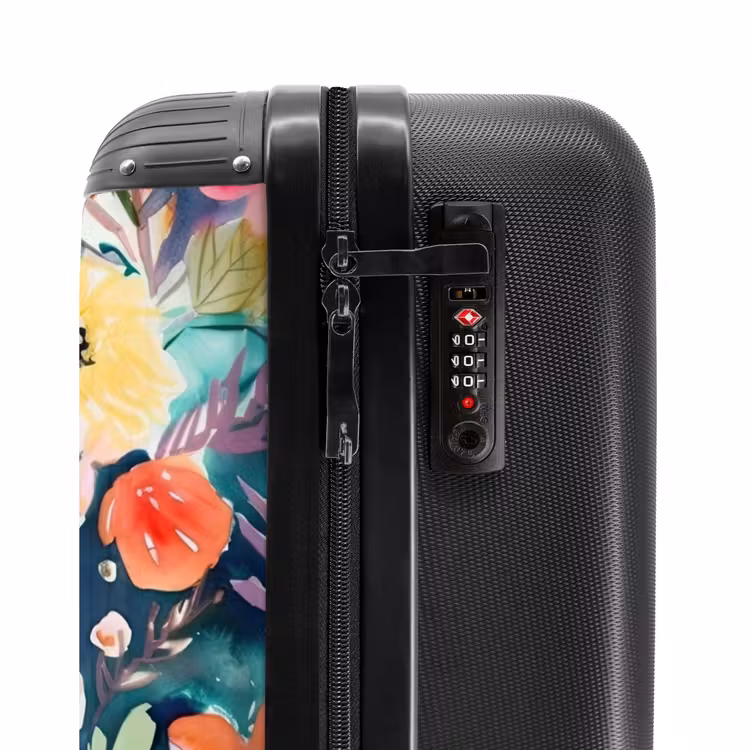 Bloemen - Olieverf - Kunst - Natuur NBS - Handbagage koffer - Unisex middel -slot