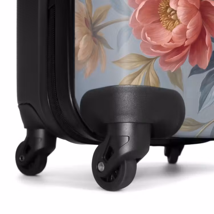 Koffer - Blumen – Rosa – Beige – Modern – Natur - Bloemen - Roze - Beige - Modern - Natuur NBS - Handbagage koffer - Vrouwen middel